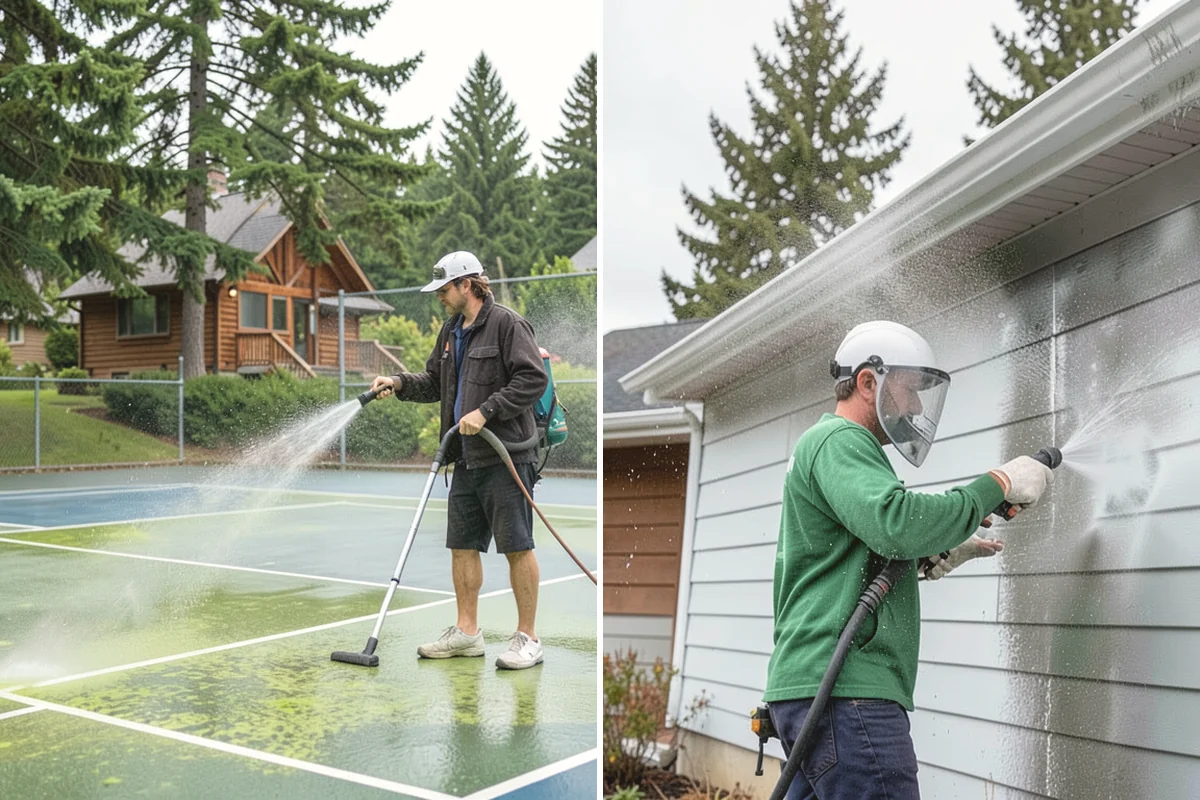 Gravel Border Cleaning in Burien, King County, WA - Remove leaves, weeds, and large debris from the gravel