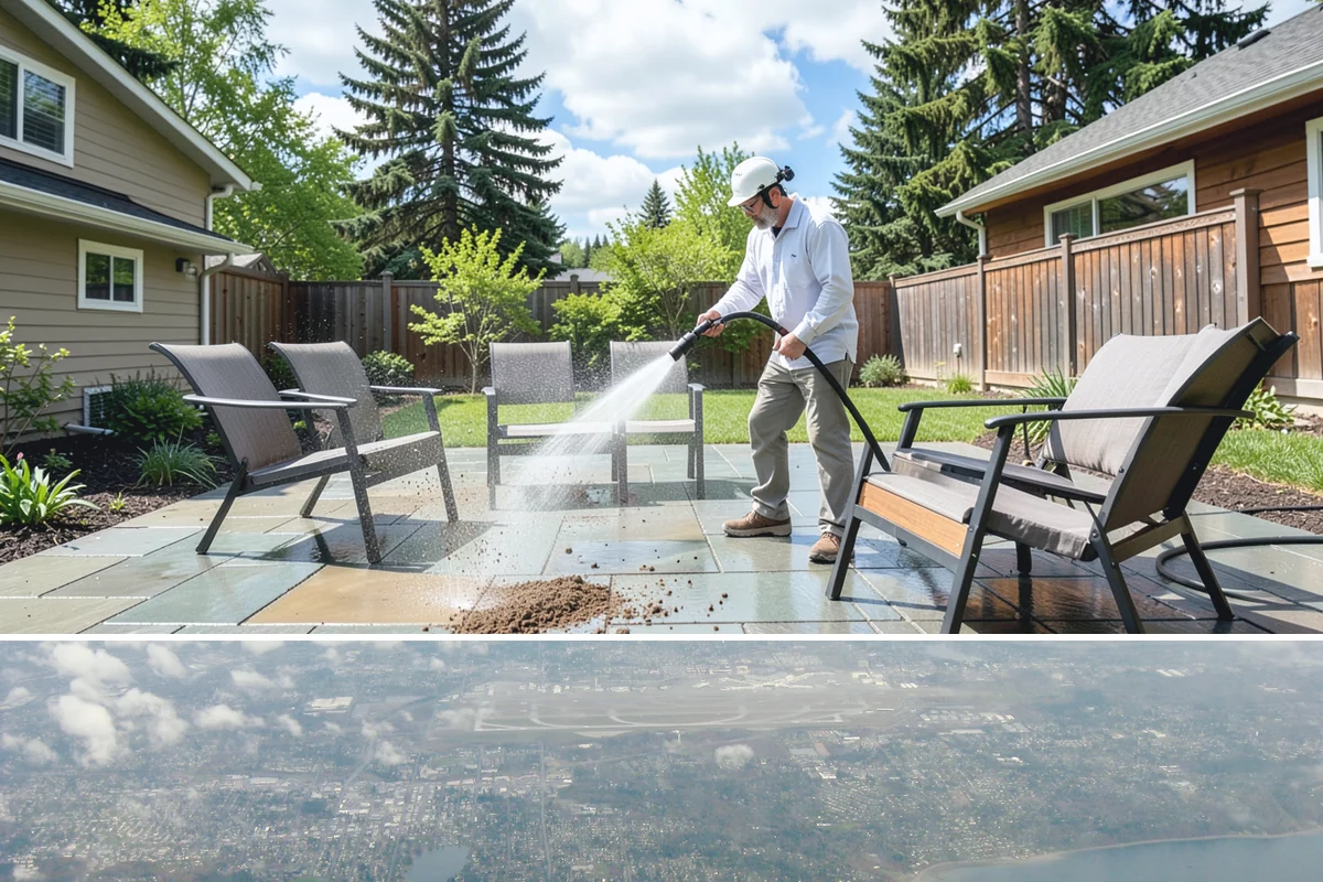 Gravel Border Cleaning in Burien, King County, WA - Late fall and spring are ideal for clearing seasonal leaf drop and refreshing the borders.