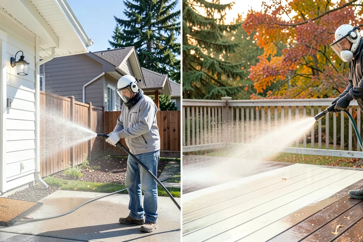 Gravel Border Cleaning in Clyde Hill, King County, WA - Remove leaves, weeds, and large debris from the gravel