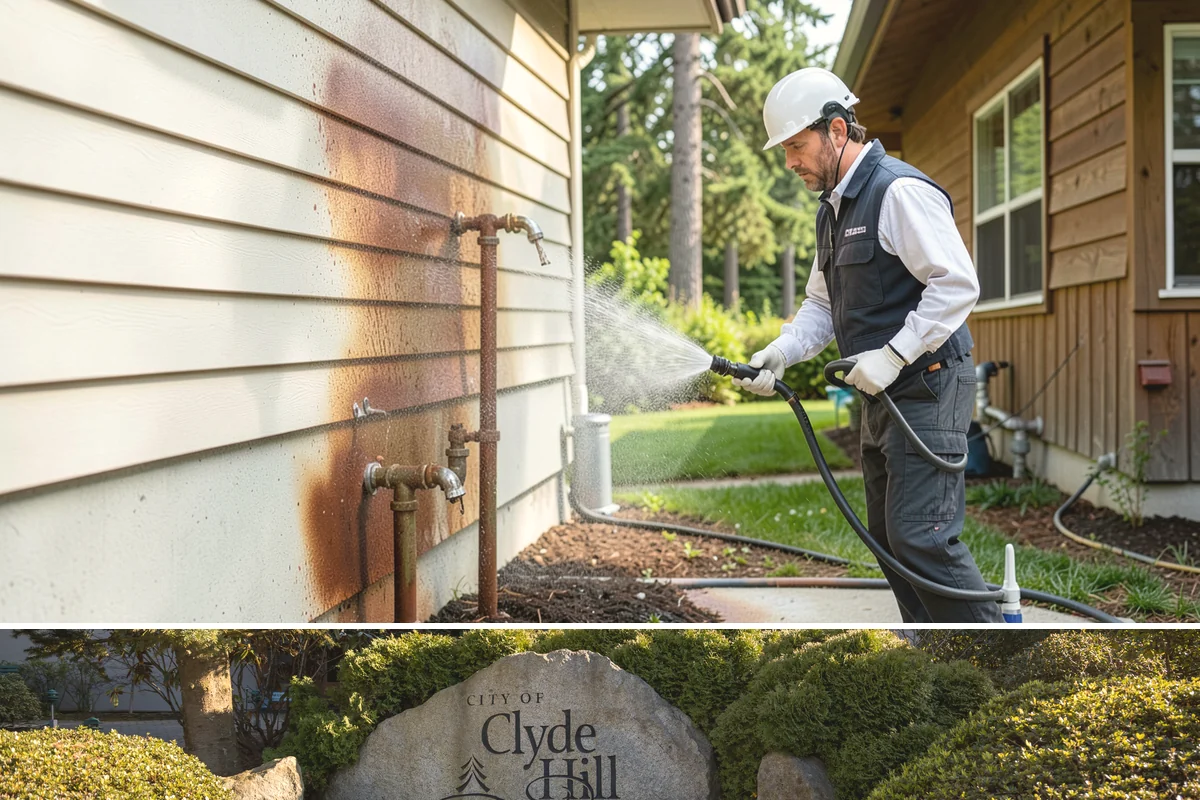 Gravel Border Cleaning in Clyde Hill, King County, WA - Late fall and spring are ideal for clearing seasonal leaf drop and refreshing the borders.