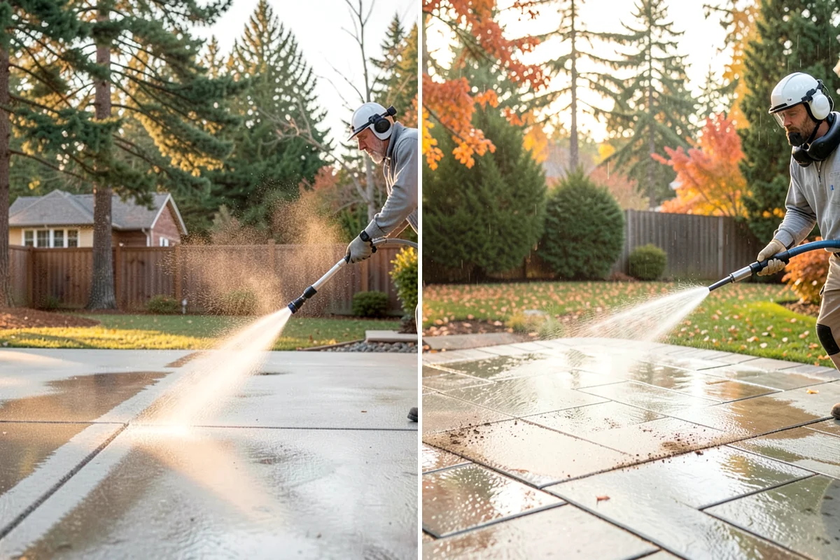 Gravel Border Cleaning in Concrete, Skagit County, WA - Remove leaves, weeds, and large debris from the gravel