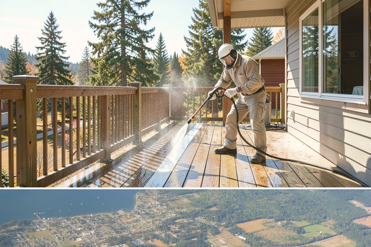 Gravel Border Cleaning in Coupeville, Island County, WA - Late fall and spring are ideal for clearing seasonal leaf drop and refreshing the borders.