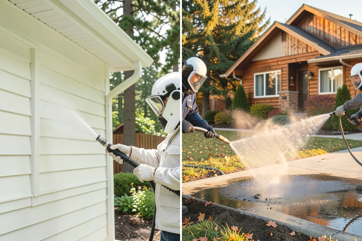 Gravel Border Cleaning in Covington, King County, WA - Remove leaves, weeds, and large debris from the gravel