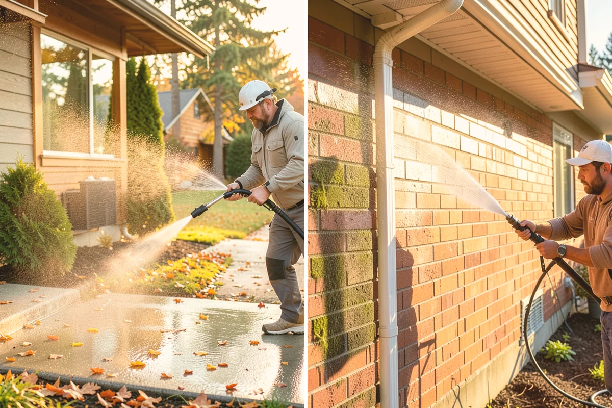 Gravel Border Cleaning in Eatonville, Pierce County, WA - Remove leaves, weeds, and large debris from the gravel