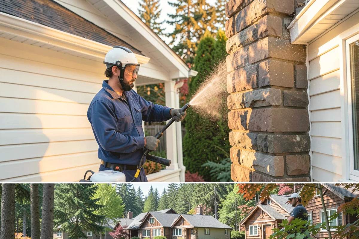 Gravel Border Cleaning in Edgewood, Pierce County, WA - Late fall and spring are ideal for clearing seasonal leaf drop and refreshing the borders.