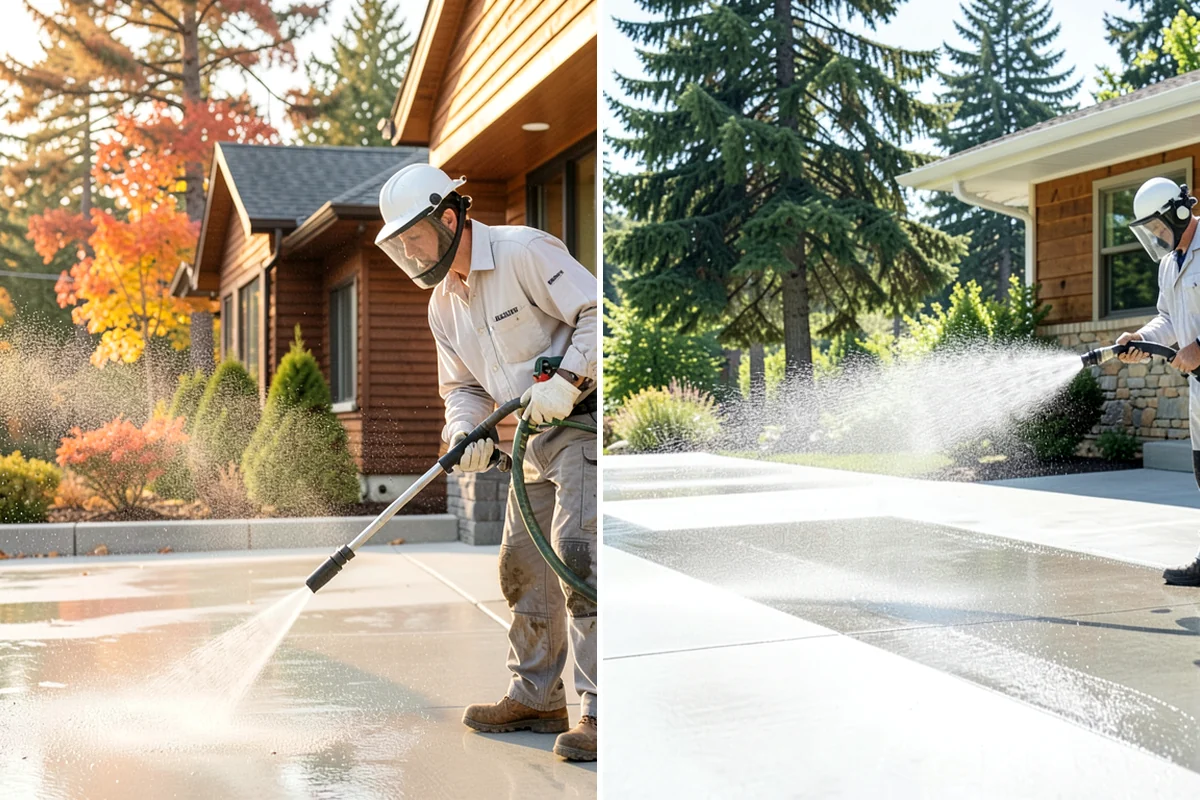 Gravel Border Cleaning in Enumclaw, King County, WA - Remove leaves, weeds, and large debris from the gravel