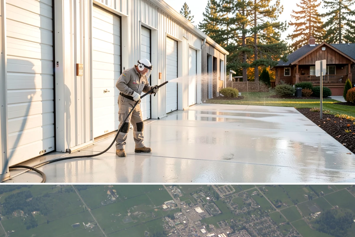 Gravel Border Cleaning in Enumclaw, King County, WA - Late fall and spring are ideal for clearing seasonal leaf drop and refreshing the borders.