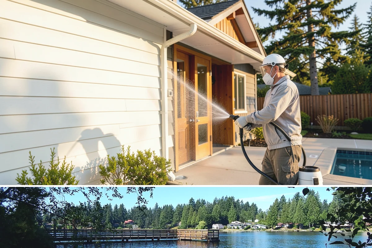 Gravel Border Cleaning in Federal Way, King County, WA - Late fall and spring are ideal for clearing seasonal leaf drop and refreshing the borders.