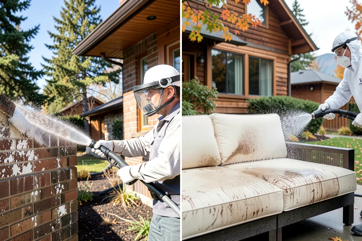Gravel Border Cleaning in Gig Harbor, Pierce County, WA - Remove leaves, weeds, and large debris from the gravel