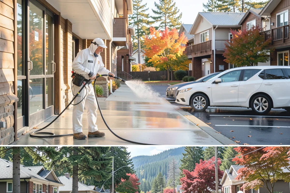 Gravel Border Cleaning in Hunts Point, King County, WA - Late fall and spring are ideal for clearing seasonal leaf drop and refreshing the borders.