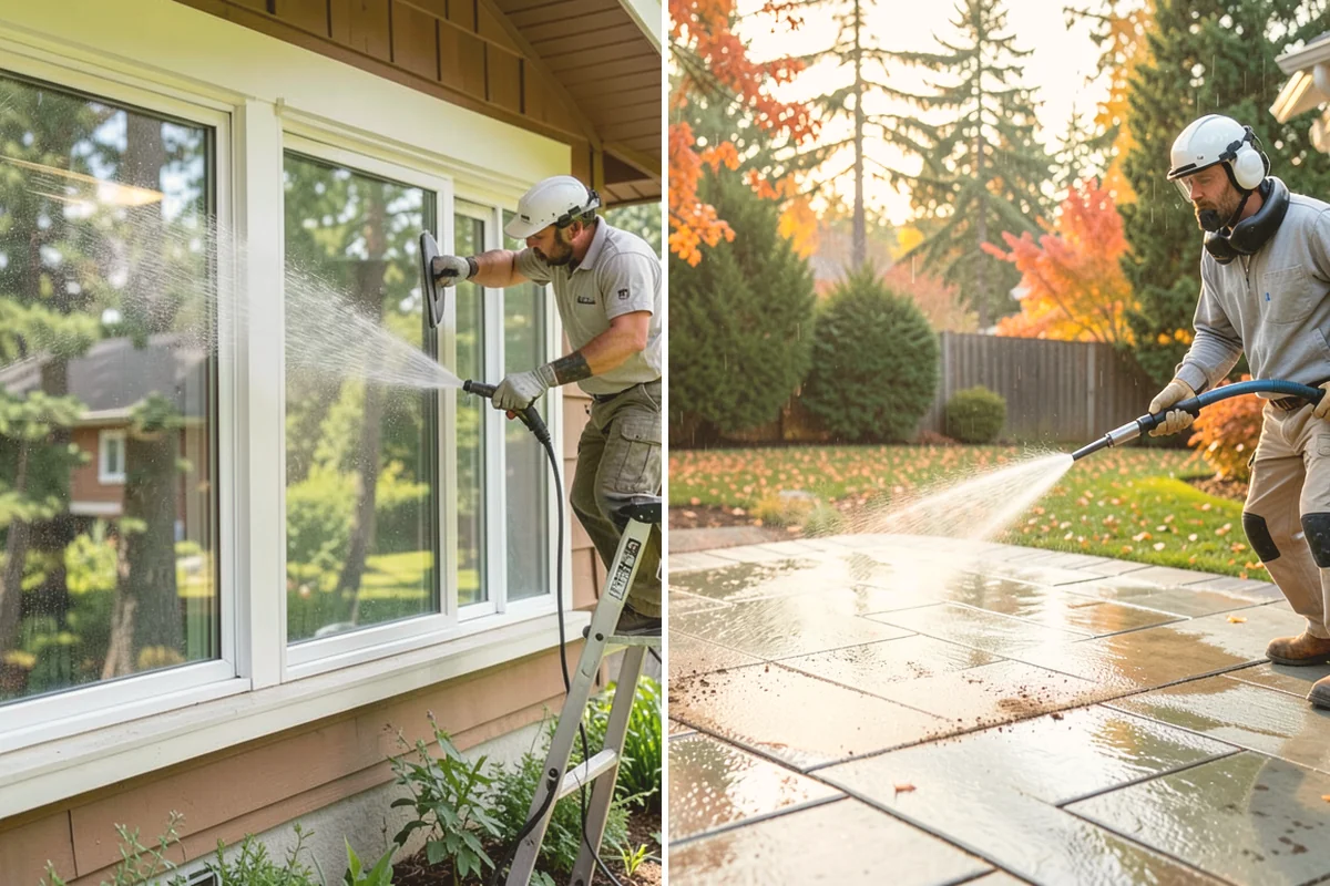 Gravel Border Cleaning in Index, Snohomish County, WA - Remove leaves, weeds, and large debris from the gravel