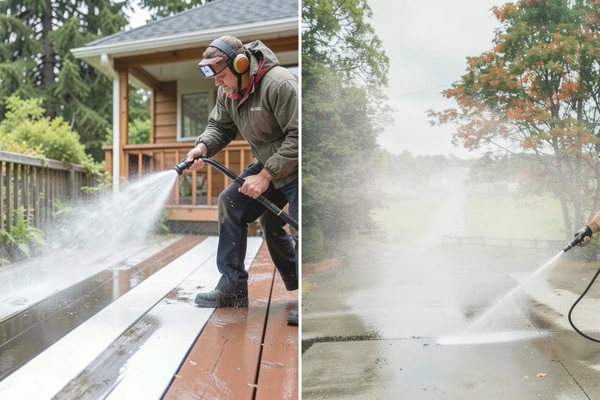 Gravel Border Cleaning in La Conner, Skagit County, WA - Remove leaves, weeds, and large debris from the gravel