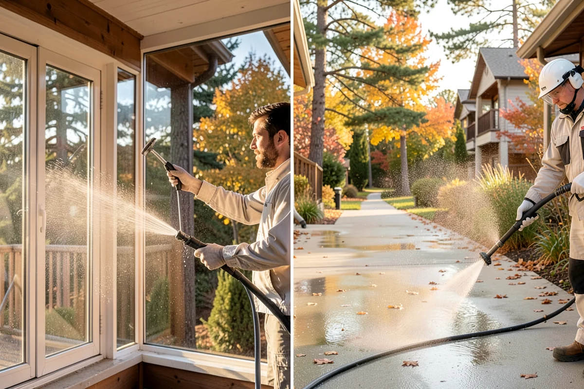 Gravel Border Cleaning in Lake Forest Park, King County, WA - Remove leaves, weeds, and large debris from the gravel