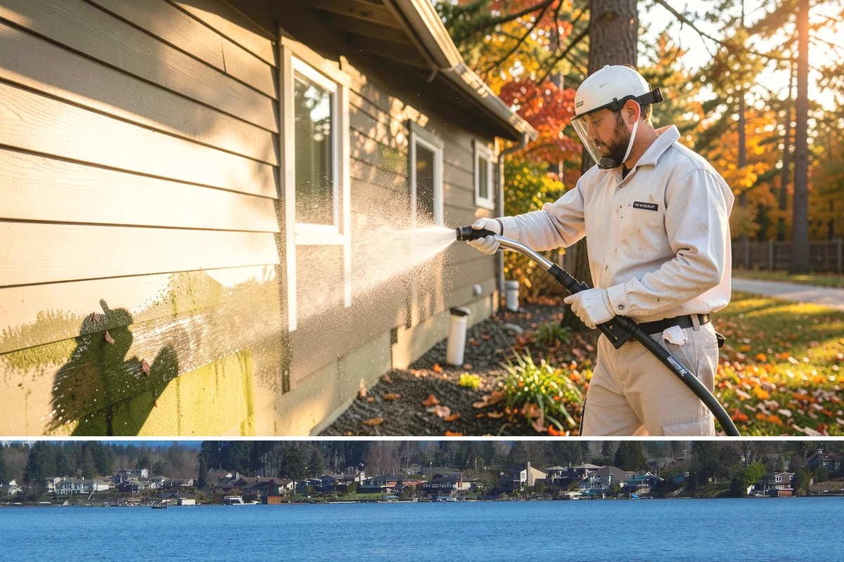 Gravel Border Cleaning in Lake Stevens, Snohomish County, WA - Late fall and spring are ideal for clearing seasonal leaf drop and refreshing the borders.