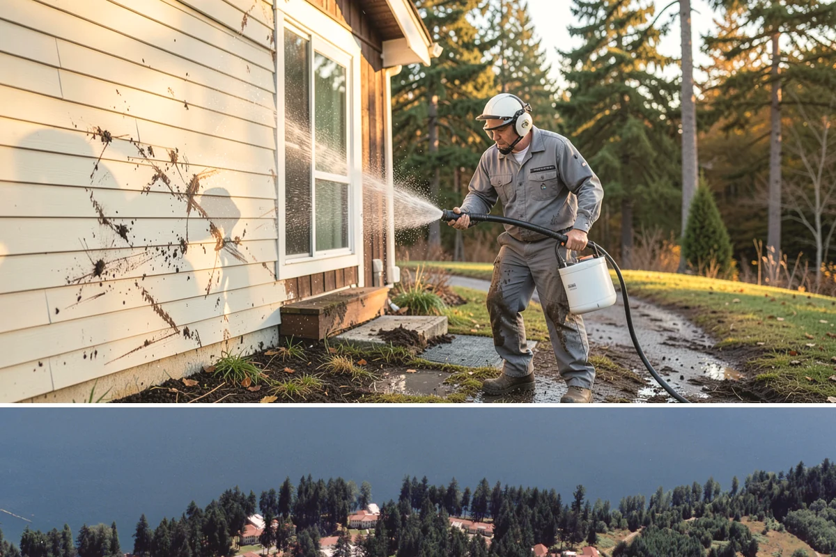 Gravel Border Cleaning in Lakewood, Pierce County, WA - Late fall and spring are ideal for clearing seasonal leaf drop and refreshing the borders.