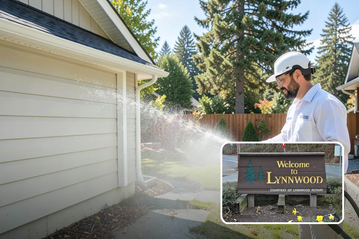 Gravel Border Cleaning in Lynnwood, Snohomish County, WA - Clears leaves and organic buildup from the gravel