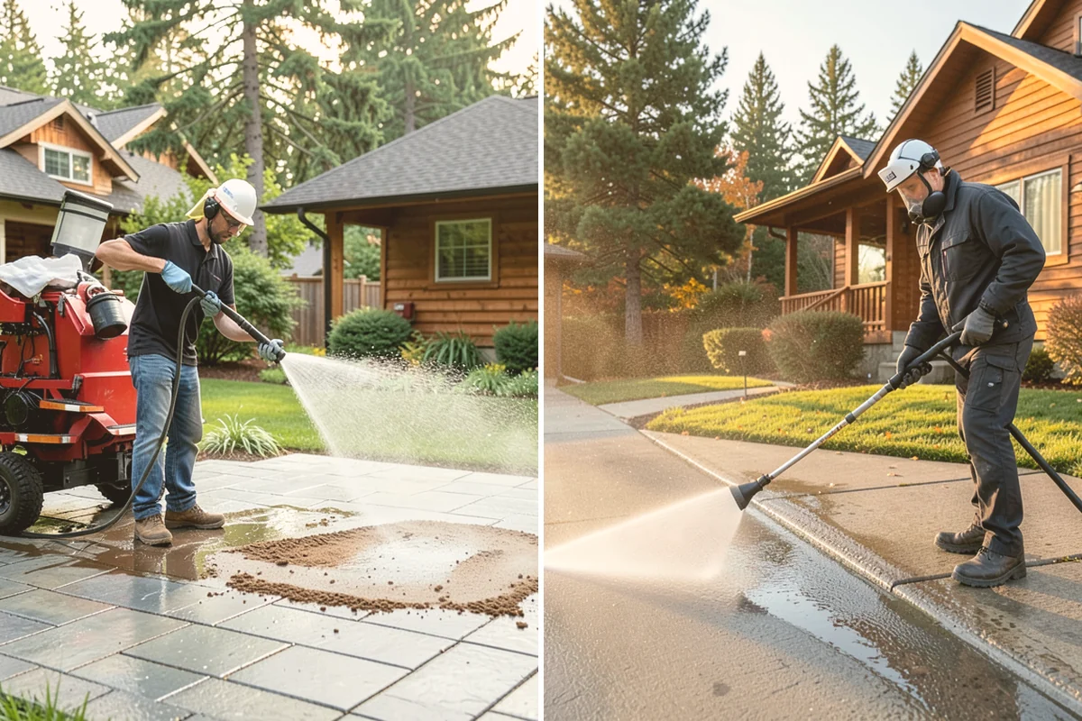 Gravel Border Cleaning in Lynnwood, Snohomish County, WA - Remove leaves, weeds, and large debris from the gravel