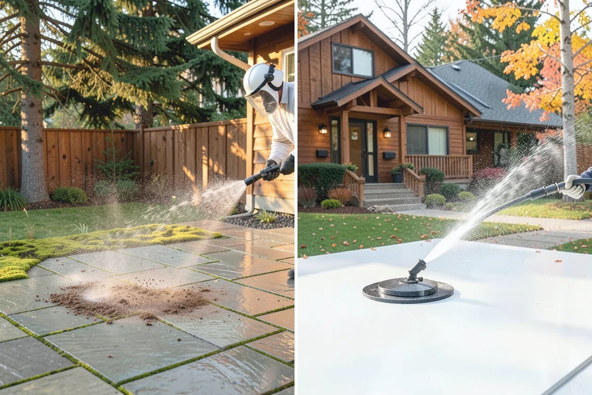 Gravel Border Cleaning in Medina, King County, WA - Remove leaves, weeds, and large debris from the gravel