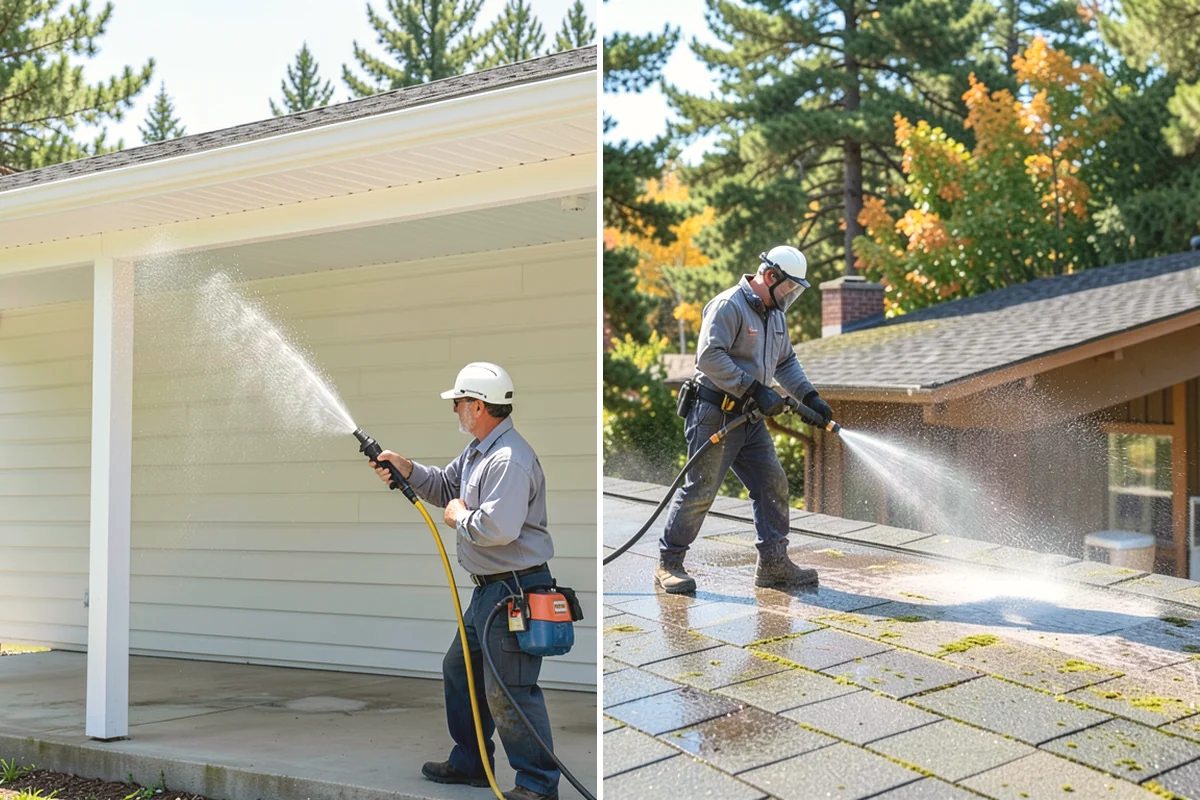 Gravel Border Cleaning in Mercer Island, King County, WA - Remove leaves, weeds, and large debris from the gravel