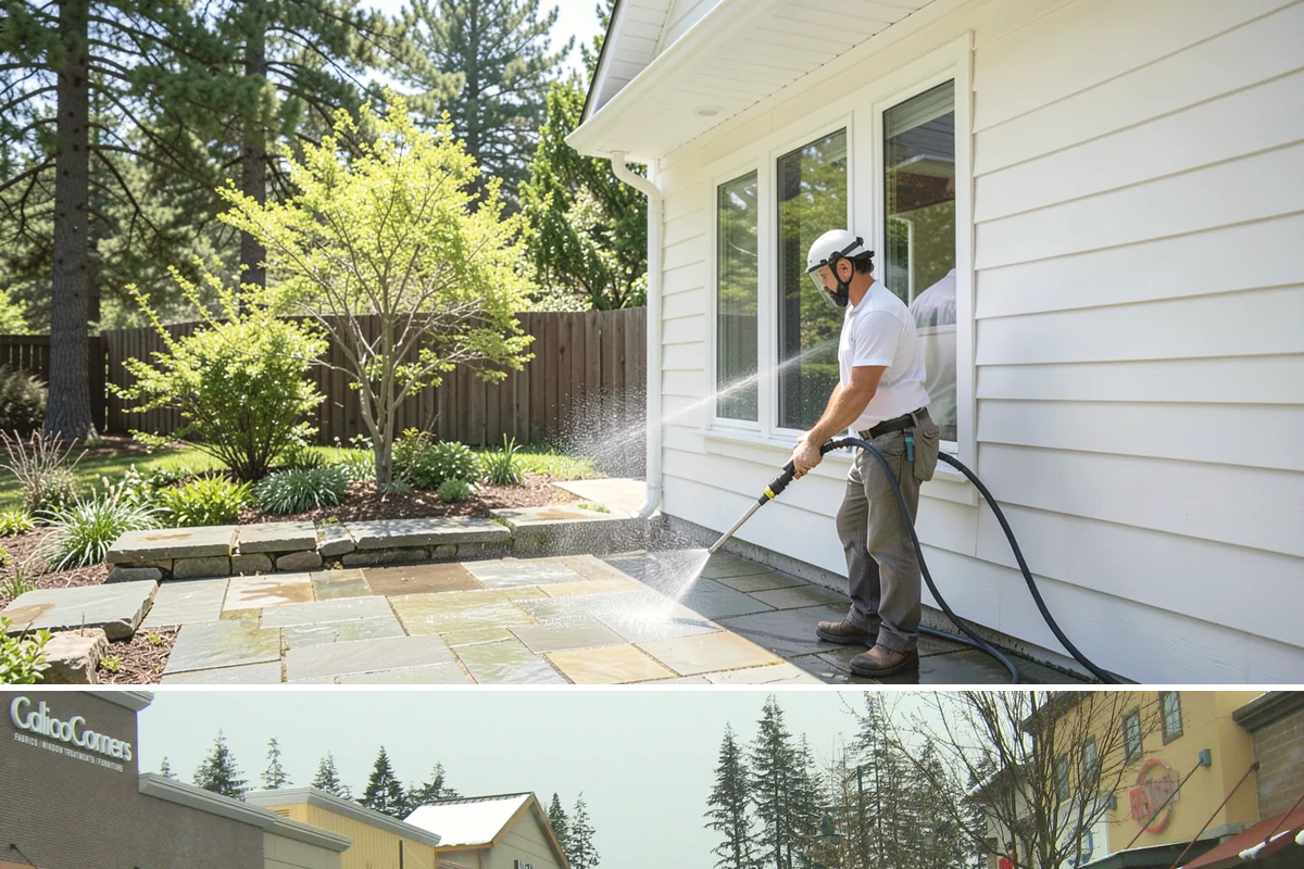 Gravel Border Cleaning in Mill Creek, Snohomish County, WA - Late fall and spring are ideal for clearing seasonal leaf drop and refreshing the borders.