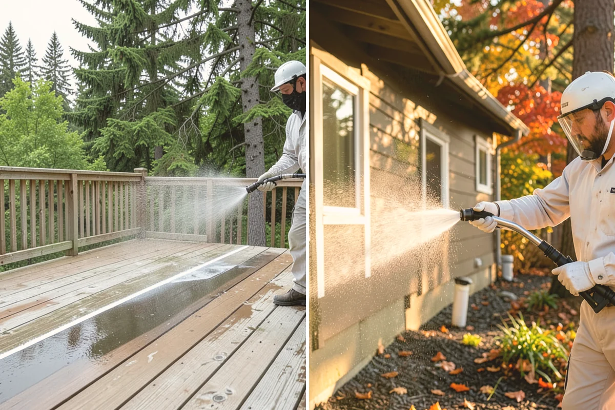 Gravel Border Cleaning in Milton, King County, WA - Remove leaves, weeds, and large debris from the gravel