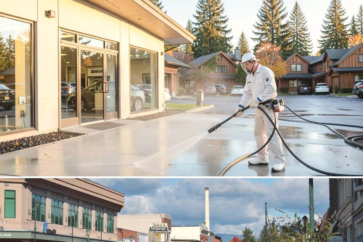 Gravel Border Cleaning in Monroe, Snohomish County, WA - Late fall and spring are ideal for clearing seasonal leaf drop and refreshing the borders.