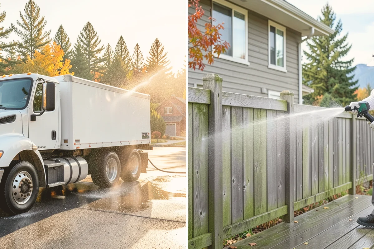 Gravel Border Cleaning in Orting, Pierce County, WA - Remove leaves, weeds, and large debris from the gravel