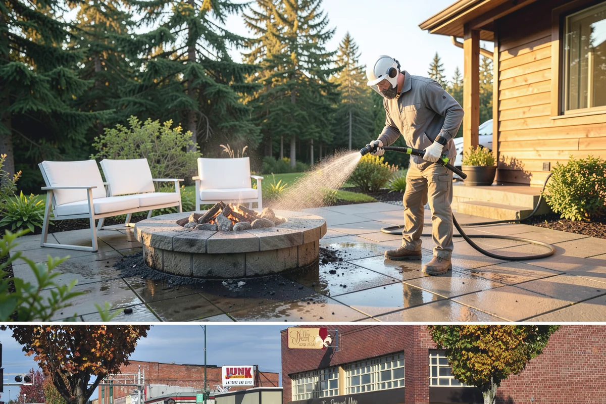 Gravel Border Cleaning in Puyallup, Pierce County, WA - Late fall and spring are ideal for clearing seasonal leaf drop and refreshing the borders.