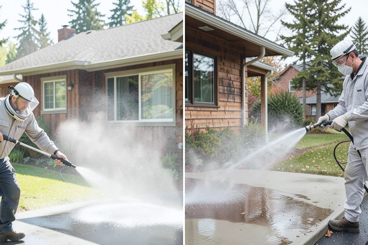 Gravel Border Cleaning in Roy, Pierce County, WA - Remove leaves, weeds, and large debris from the gravel