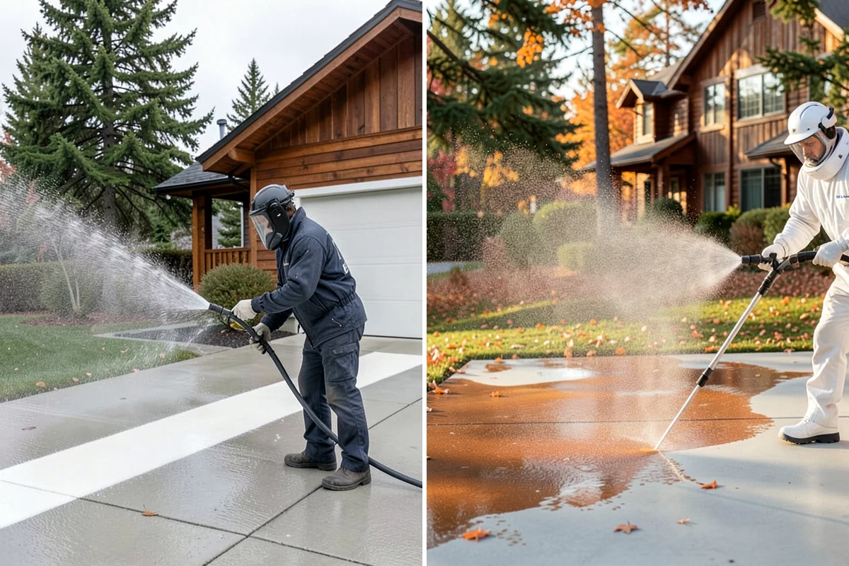 Gravel Border Cleaning in SeaTac, King County, WA - Remove leaves, weeds, and large debris from the gravel