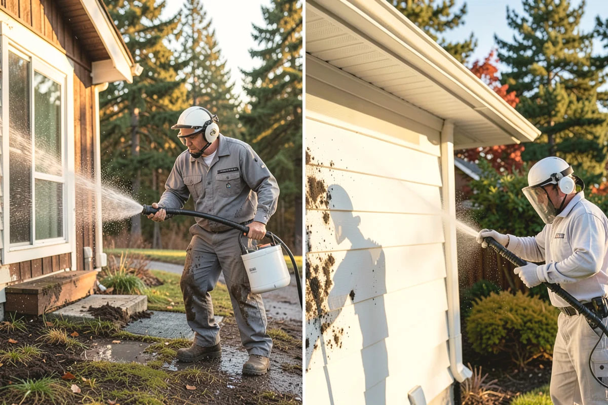 Gravel Border Cleaning in Tacoma, Pierce County, WA - Remove leaves, weeds, and large debris from the gravel