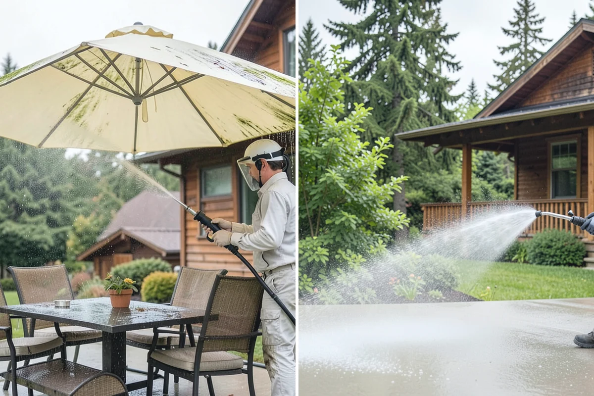 Gravel Border Cleaning in Woodinville, King County, WA - Remove leaves, weeds, and large debris from the gravel