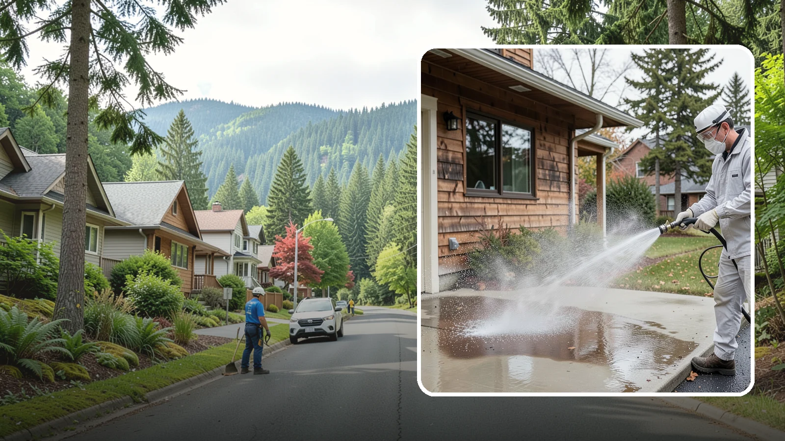 Grease Removal in Darrington, Snohomish County, WA - We cut through heavy grease on Washington kitchen exteriors, dumpster zones, and shop floors with hot-water cleaning.