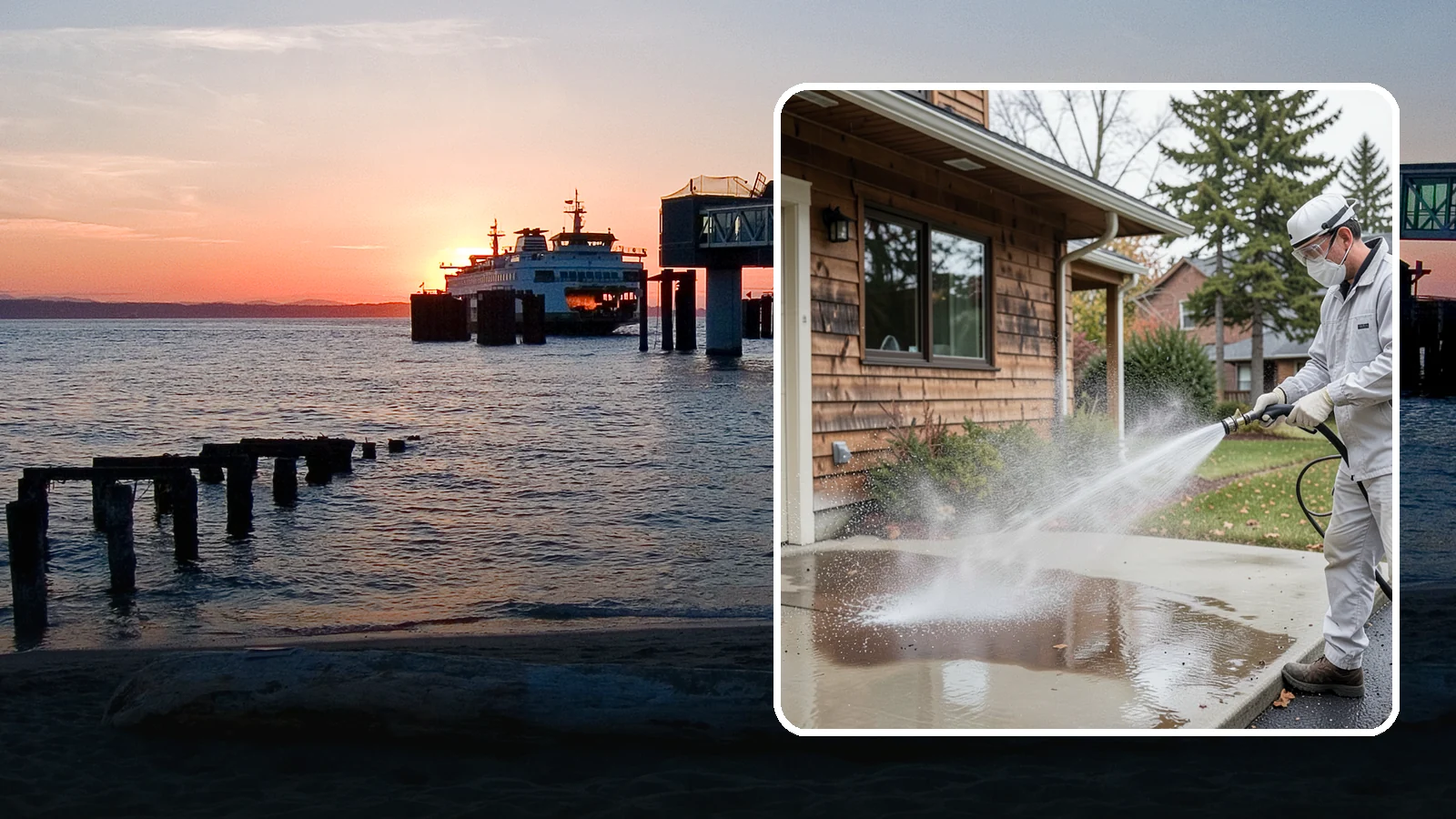 Grease Removal in Edmonds, Snohomish County, WA - We cut through heavy grease on Washington kitchen exteriors, dumpster zones, and shop floors with hot-water cleaning.