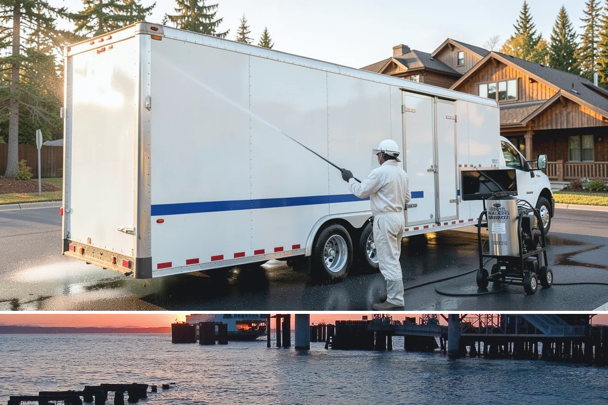 Grease Removal in Edmonds, Snohomish County, WA - Grease-prone areas should be cleaned monthly year-round, as Washington humidity keeps buildup from hardening and worsens odor.