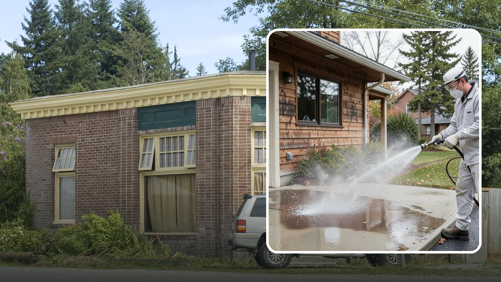Grease Removal in Hamilton, Skagit County, WA - We cut through heavy grease on Washington kitchen exteriors, dumpster zones, and shop floors with hot-water cleaning.