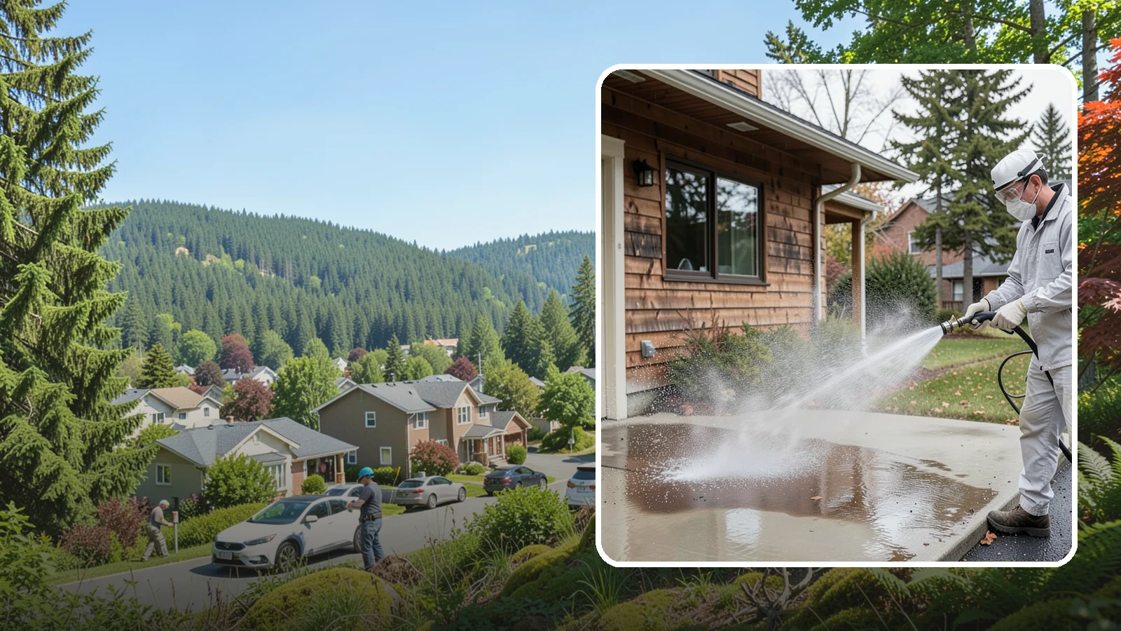 Grease Removal in Index, Snohomish County, WA - We cut through heavy grease on Washington kitchen exteriors, dumpster zones, and shop floors with hot-water cleaning.