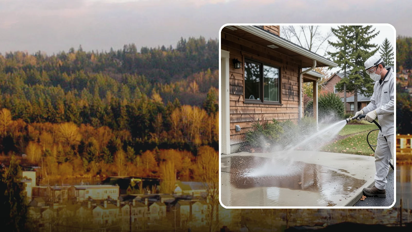 Grease Removal in Kenmore, King County, WA - We cut through heavy grease on Washington kitchen exteriors, dumpster zones, and shop floors with hot-water cleaning.