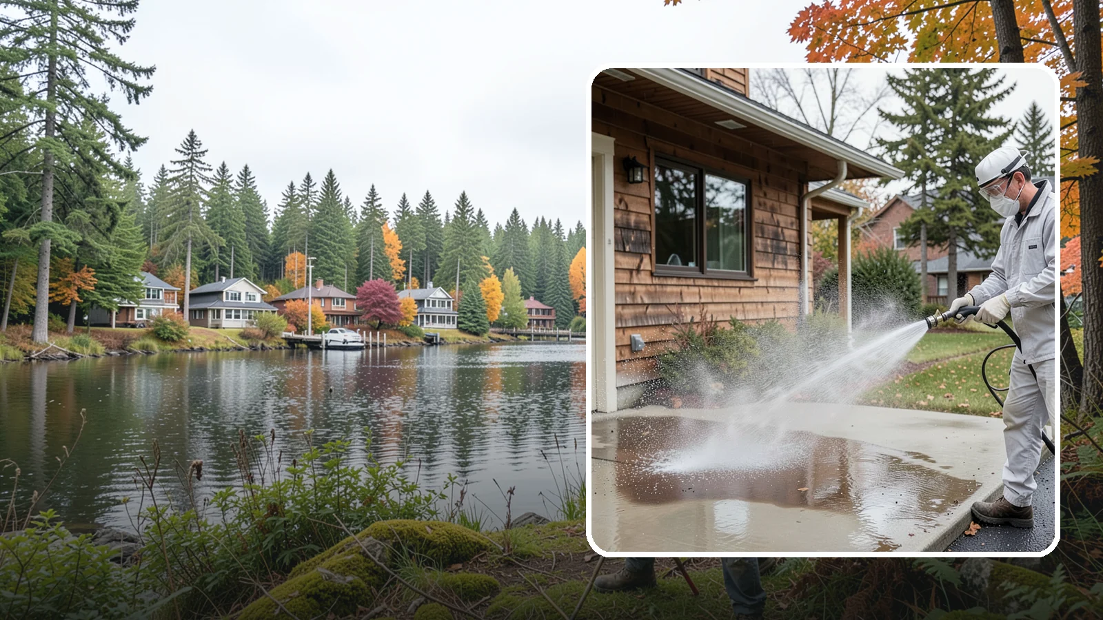 Grease Removal in La Conner, Skagit County, WA - We cut through heavy grease on Washington kitchen exteriors, dumpster zones, and shop floors with hot-water cleaning.