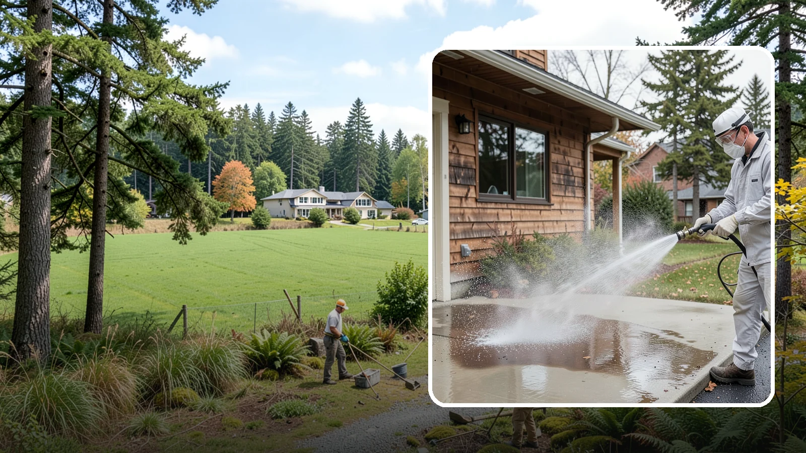 Grease Removal in Lyman, Skagit County, WA - We cut through heavy grease on Washington kitchen exteriors, dumpster zones, and shop floors with hot-water cleaning.