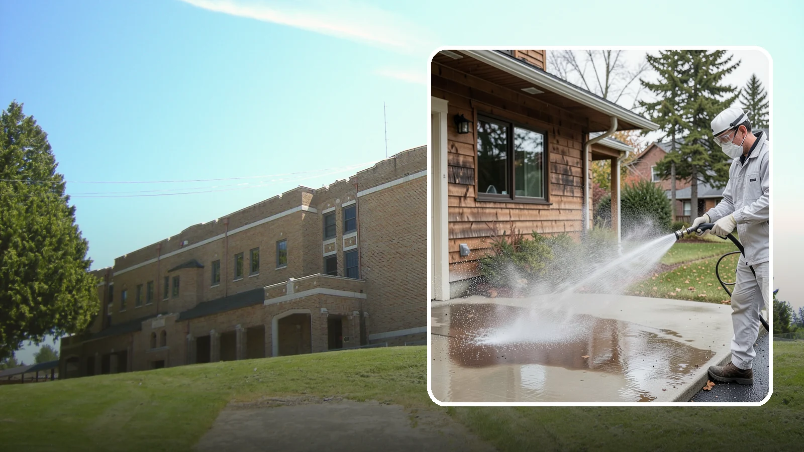 Grease Removal in Maple Valley, King County, WA - We cut through heavy grease on Washington kitchen exteriors, dumpster zones, and shop floors with hot-water cleaning.