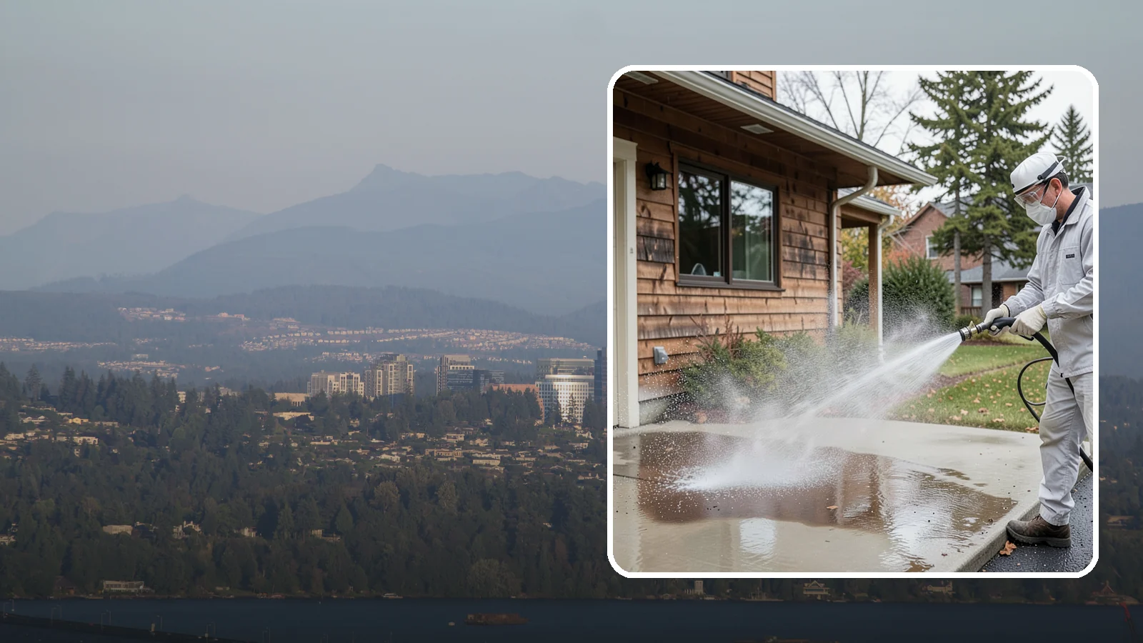 Grease Removal in Medina, King County, WA - We cut through heavy grease on Washington kitchen exteriors, dumpster zones, and shop floors with hot-water cleaning.