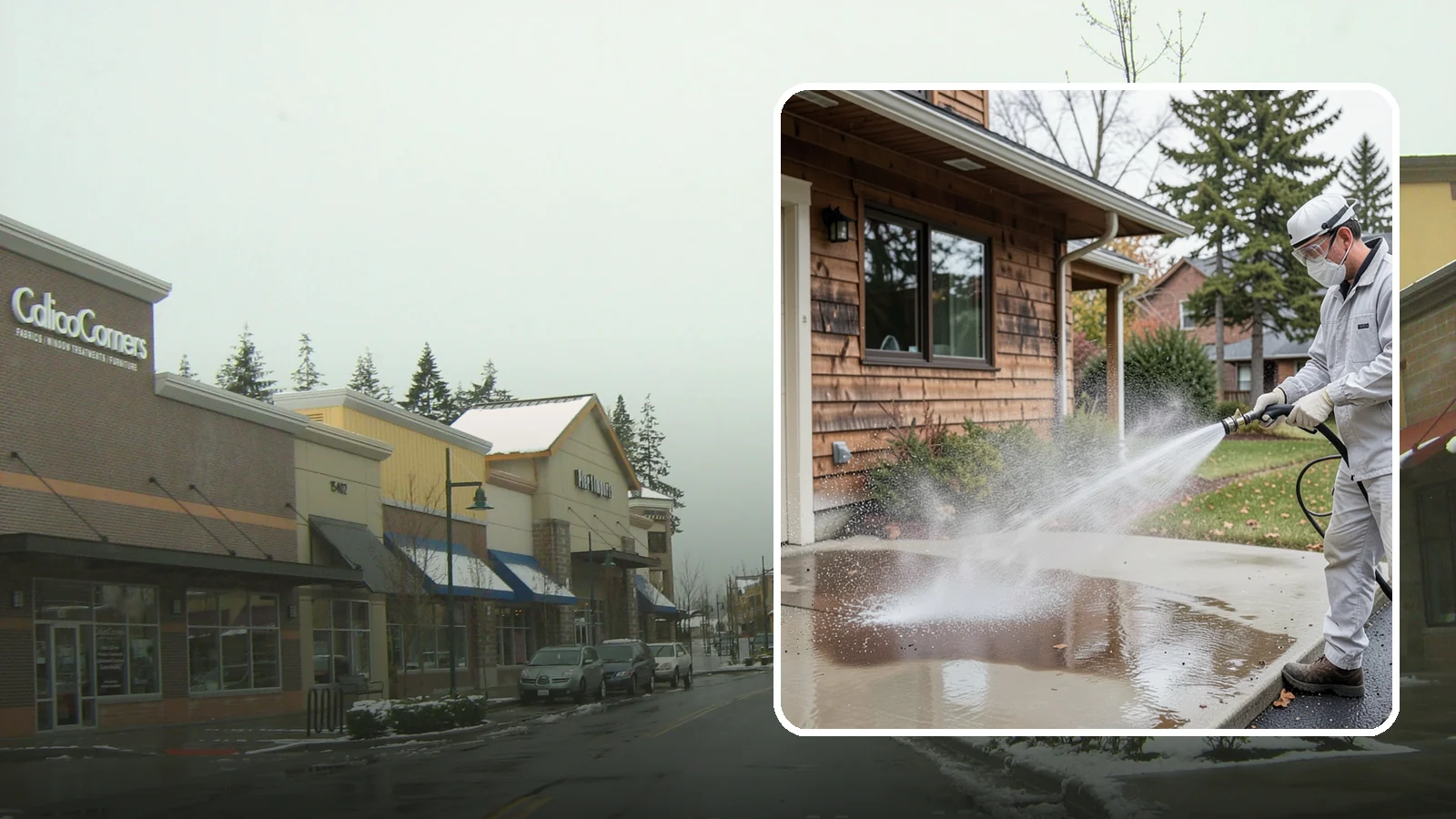 Grease Removal in Mill Creek, Snohomish County, WA - We cut through heavy grease on Washington kitchen exteriors, dumpster zones, and shop floors with hot-water cleaning.