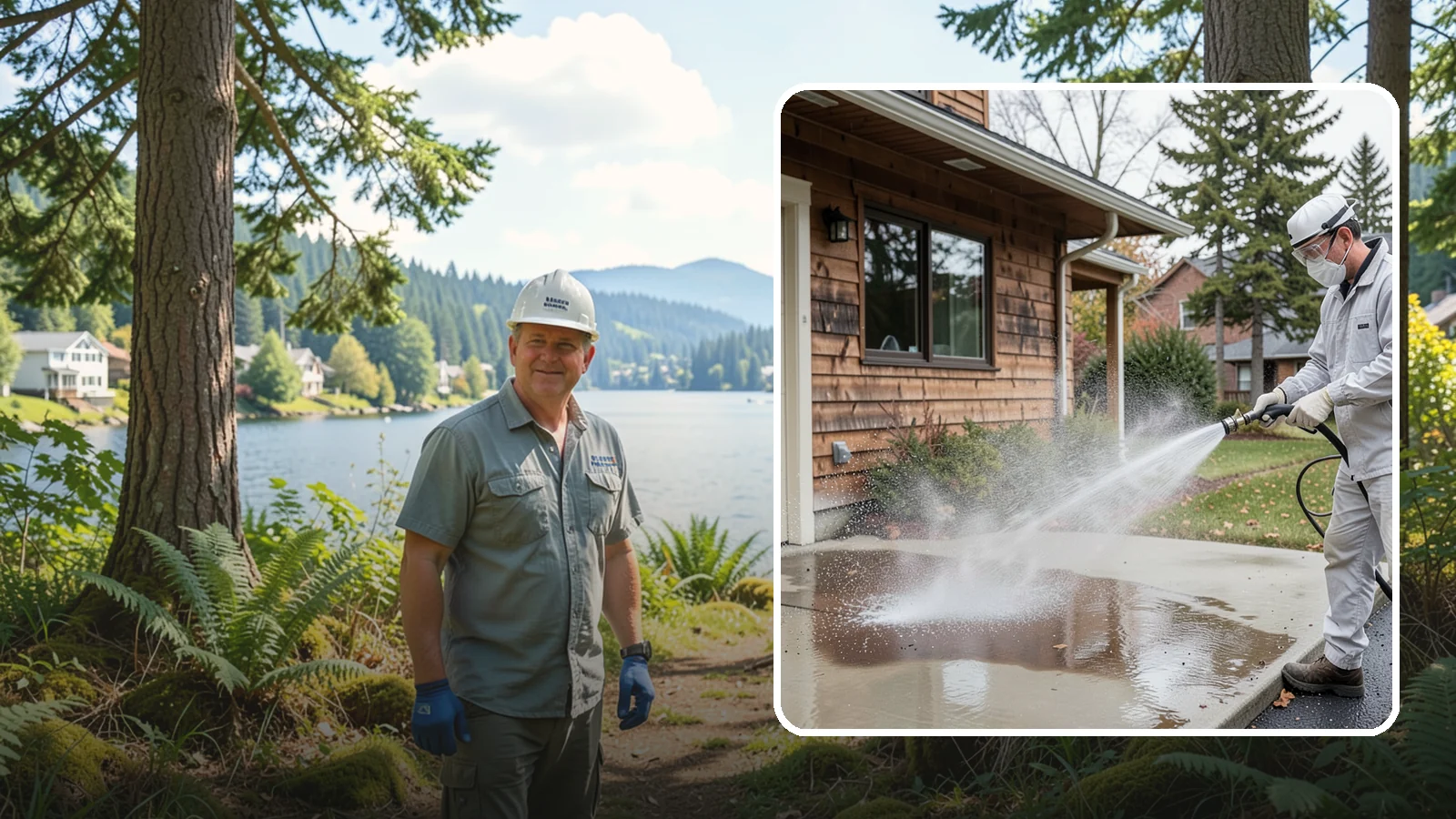 Grease Removal in Milton, King County, WA - We cut through heavy grease on Washington kitchen exteriors, dumpster zones, and shop floors with hot-water cleaning.