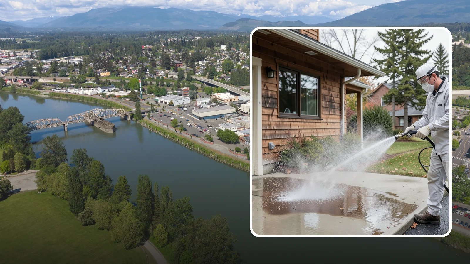 Grease Removal in Mount Vernon, Skagit County, WA - We cut through heavy grease on Washington kitchen exteriors, dumpster zones, and shop floors with hot-water cleaning.