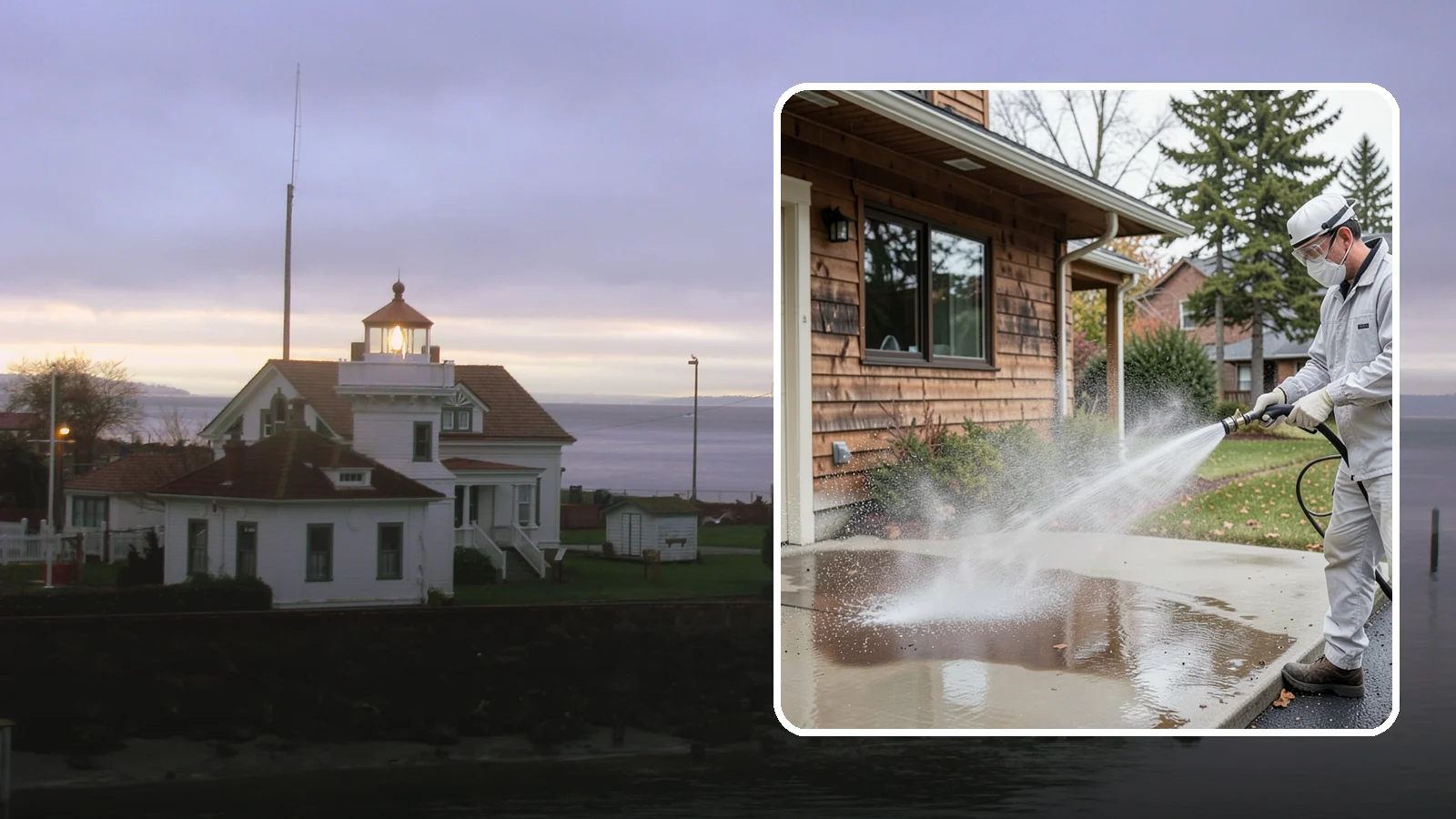 Grease Removal in Mukilteo, Snohomish County, WA - We cut through heavy grease on Washington kitchen exteriors, dumpster zones, and shop floors with hot-water cleaning.