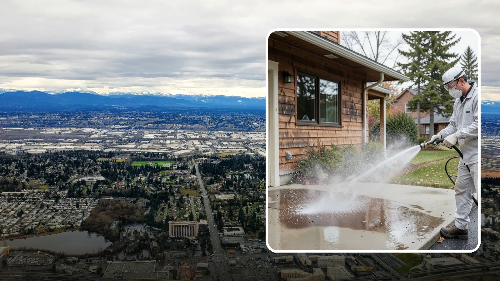 Grease Removal in SeaTac, King County, WA - We cut through heavy grease on Washington kitchen exteriors, dumpster zones, and shop floors with hot-water cleaning.