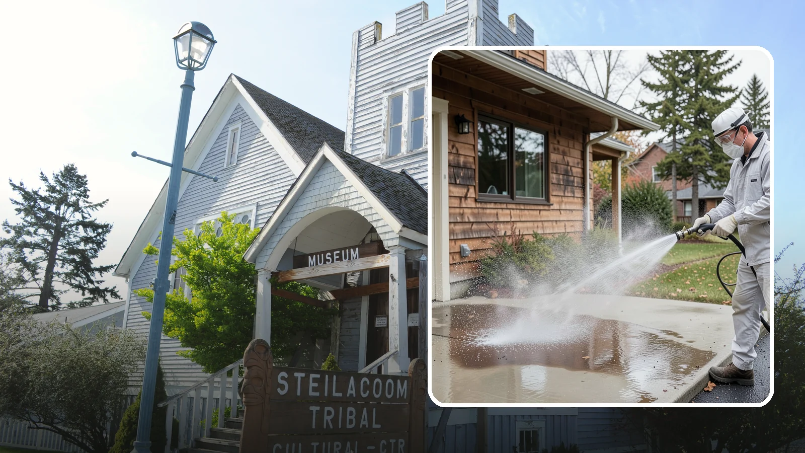 Grease Removal in Steilacoom, Pierce County, WA - We cut through heavy grease on Washington kitchen exteriors, dumpster zones, and shop floors with hot-water cleaning.