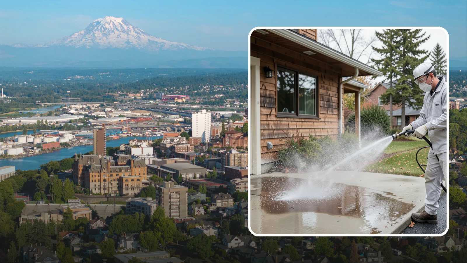 Grease Removal in Tacoma, Pierce County, WA - We cut through heavy grease on Washington kitchen exteriors, dumpster zones, and shop floors with hot-water cleaning.