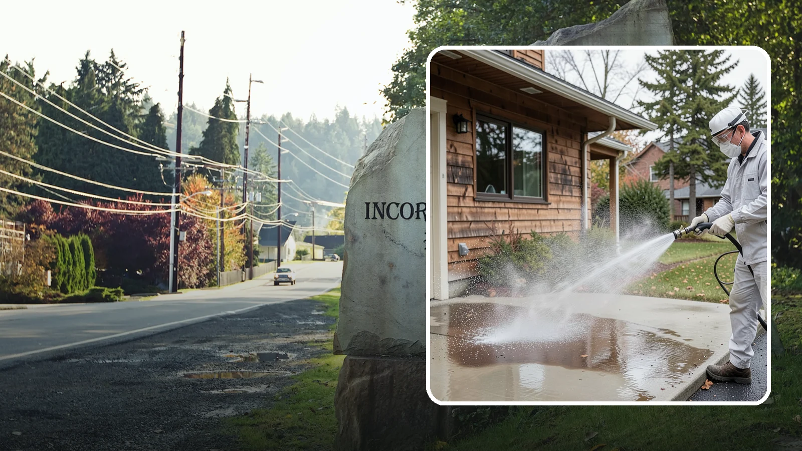 Grease Removal in Wilkeson, Pierce County, WA - We cut through heavy grease on Washington kitchen exteriors, dumpster zones, and shop floors with hot-water cleaning.